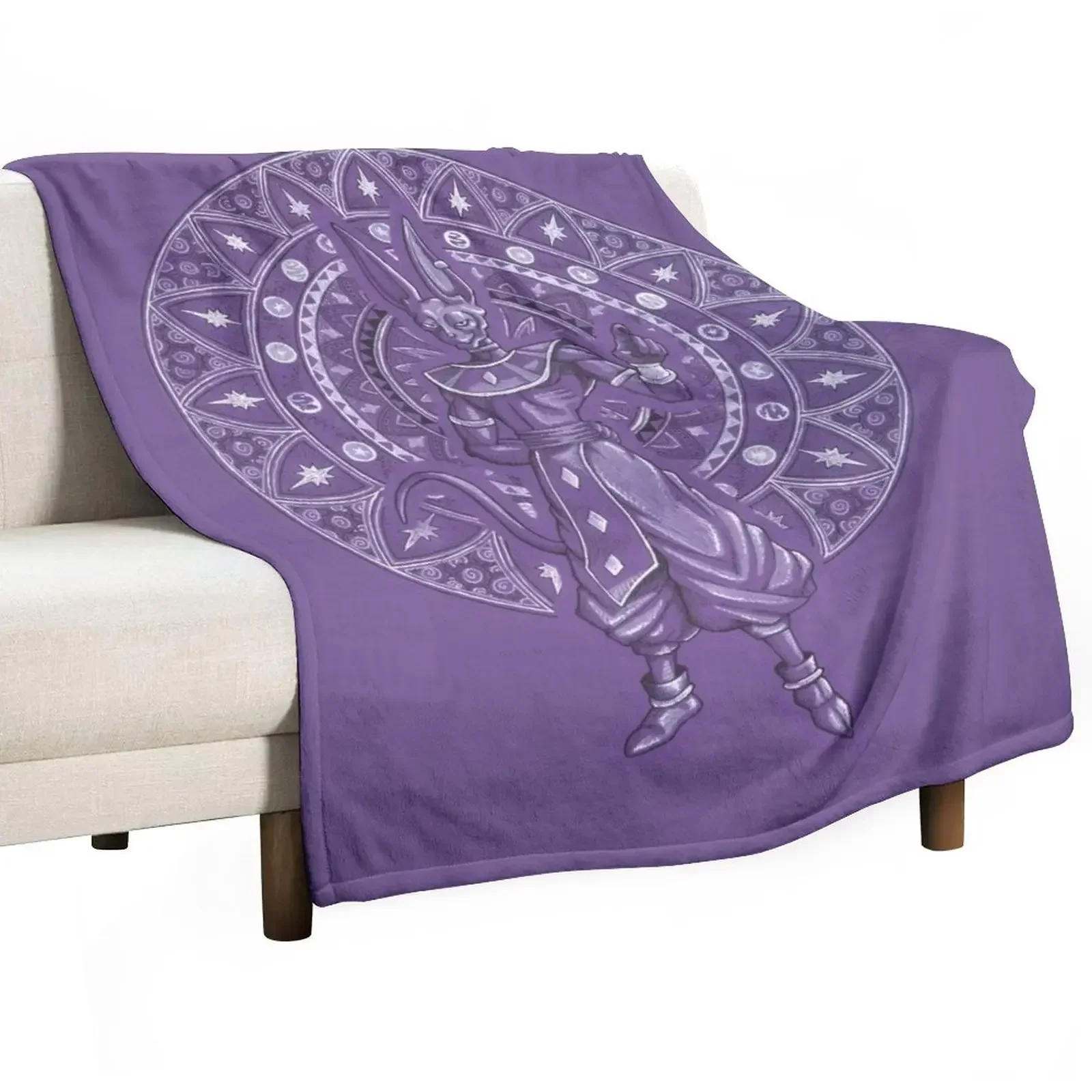 Beerus-Sama Throw Blanket Soft Softest Sofas Decorative Sofas Blankets