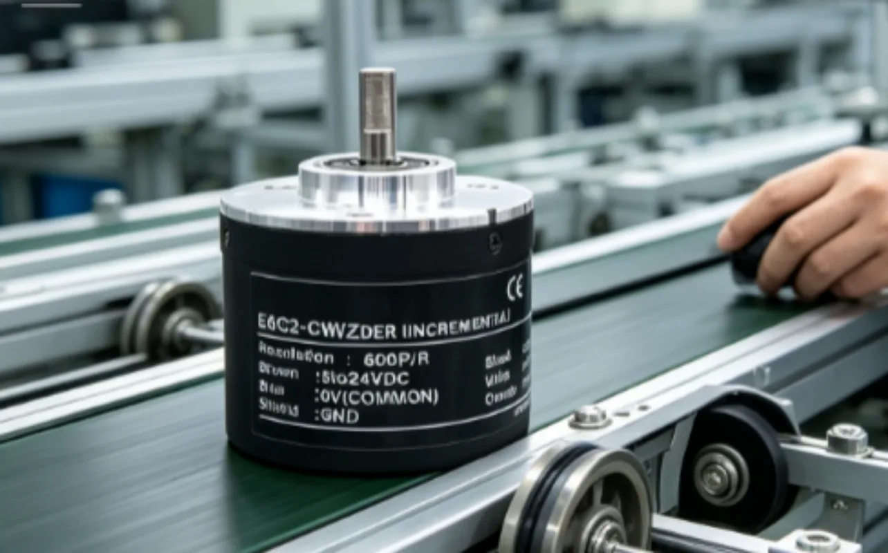 E6C2‑CWZ6C Incremental Rotary Encoder, 10‑2000P/R NPN 5‑24VDC A/B/Z Phase, 2m Cable IP64