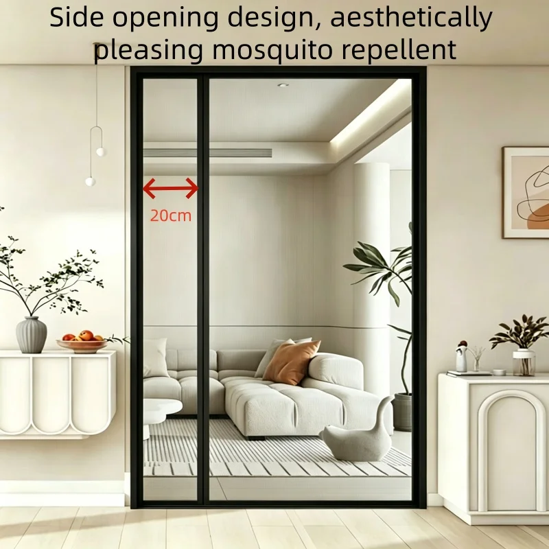 New High-End Side Opening Mosquito and Insect Proof Door Curtain for Summer Household Use