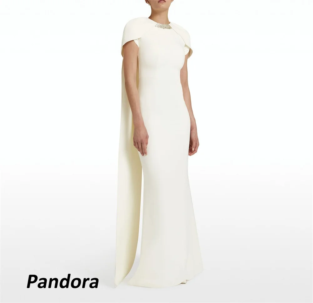

Pandora Mermaid O Neck Prom Dress Floor Length Evening Summer Elegant Party Dress For Women 2024