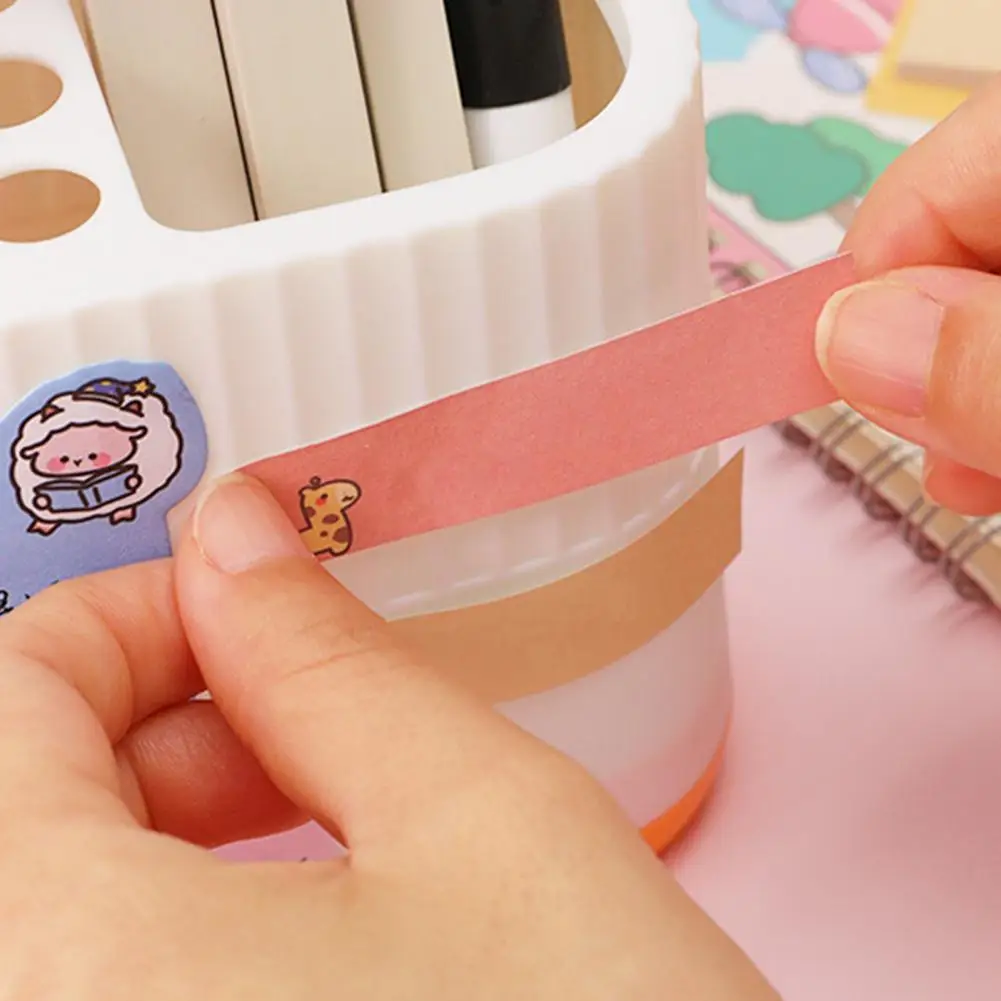 Kawaii Cartoon Animal Index Sticker, Notepad Adesivos, Índice Adesivos, Memo Pad, Artigos de papelaria, Cor brilhante