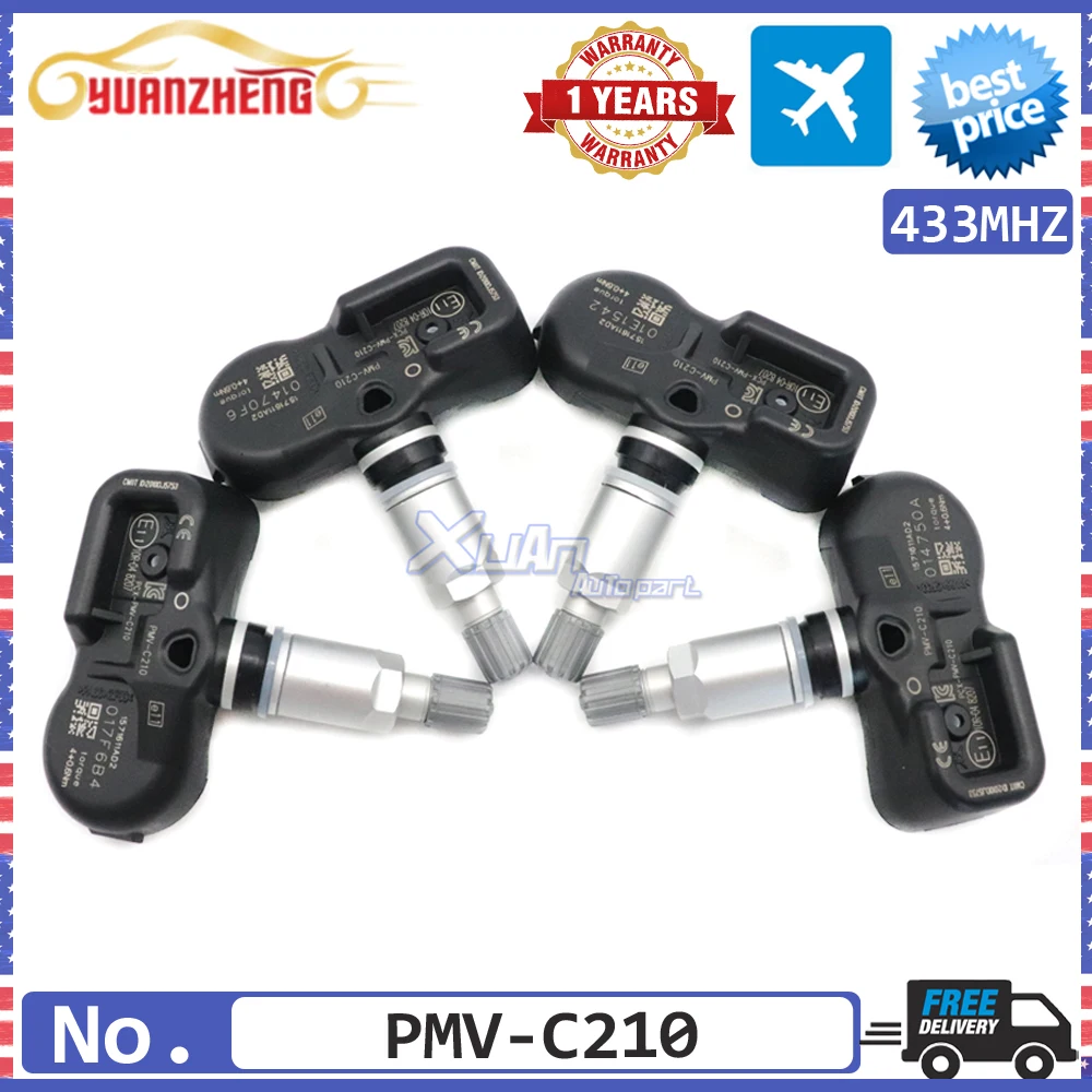 NEW TPMS Sensor 42607-02031 Tire Pressure Monitoring System For Toyota Previa Prius Plus RAV4 IV Venza 433MHz 2007-2020 PMV-C210