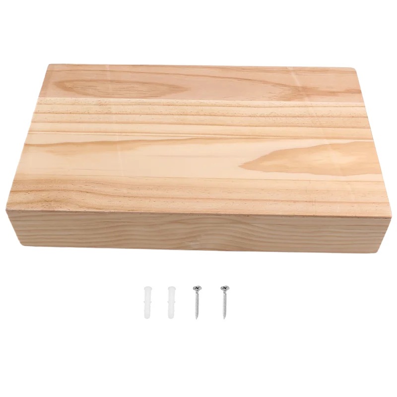 AT43-رف قلاب معاصر مع مساحة تخزين سرية، رف كتب مثبت على الحائط بلون خشبي للديكور الأنيق #4