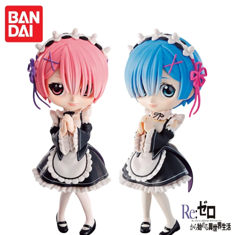 

В наличии Bandai Original Banpresto Re Life In A Different World From Zero Rem Ram Фигурка Модель Куклы Совершенно новая в упаковке