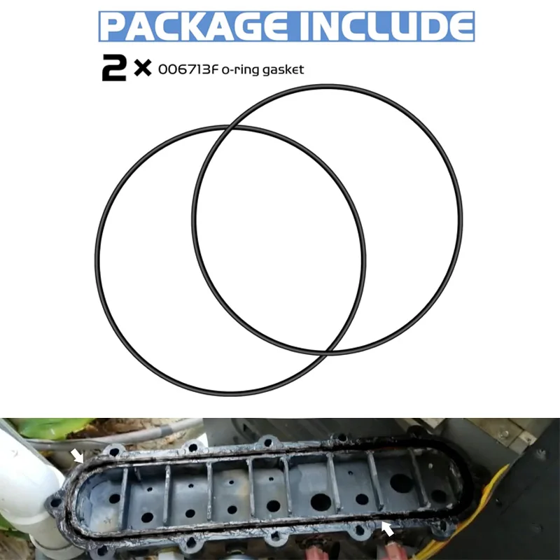 006713F O Ring Gasket for Raypak Heater Heat Exchanger, Pool Heater O-Ring Gasket 185-405 206-406 207-407-Kit