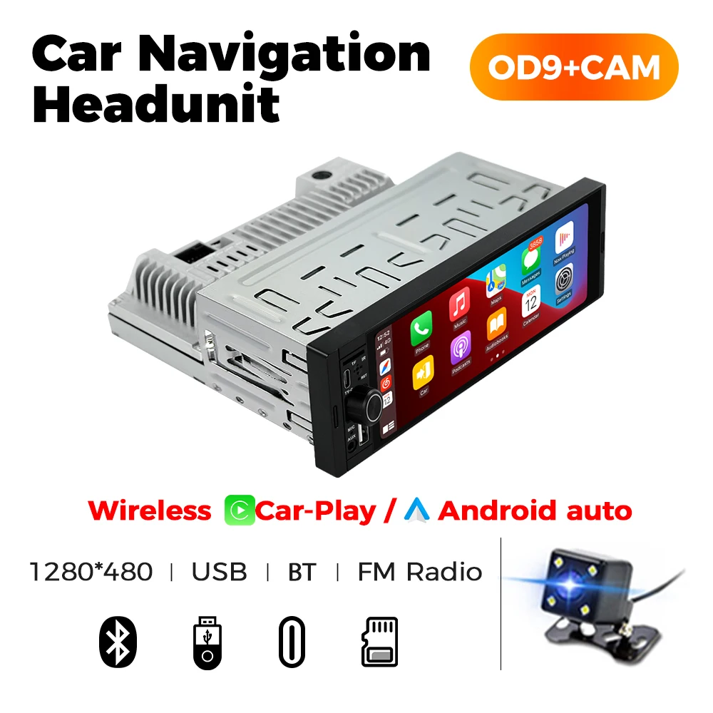 MEKEDE Universal Car Radio 1din 6.86-inch Multimedia Smart Screen