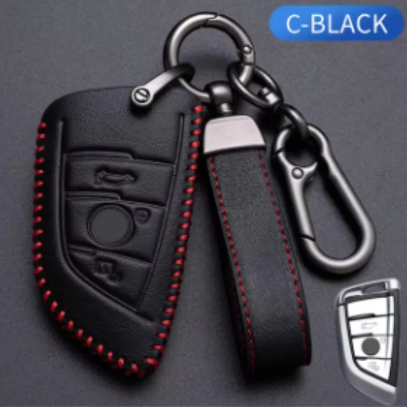 

Car Key Case for BMW 216i F46 X1 X2 X3 X5 X6 GT 2 5 6 7 Series 3 4 Buttons Smart Keyless Remote Control Fobs Protector Cover