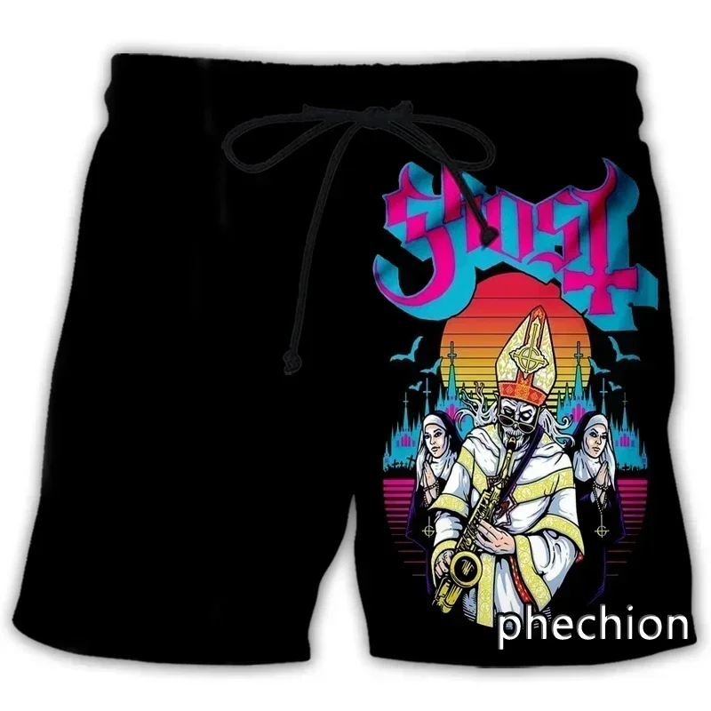 

20253D Printed Casual Shorts, a New Fashion of Pants, Ghost Band's New Streetwear, Men's Loose Sports Shorts