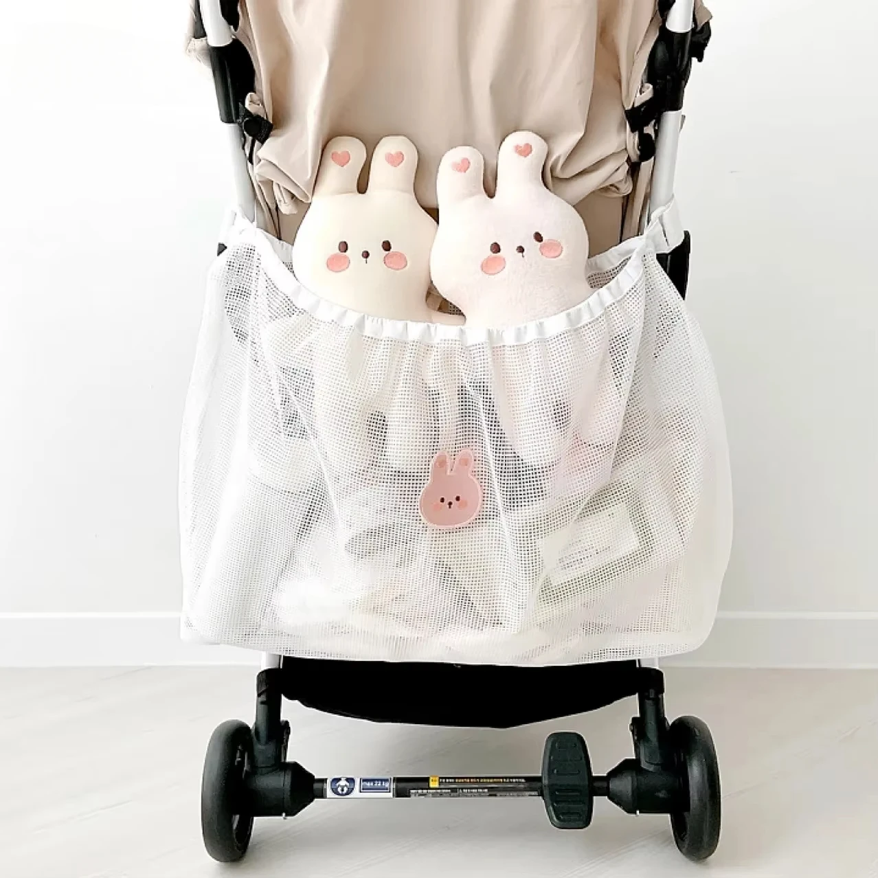 

Reusable Stroller Hanging Bags Summer Mesh Stroller Bag Nappy Organizer Baby Items Diapers Pouch Large Capacity Cart Accessories