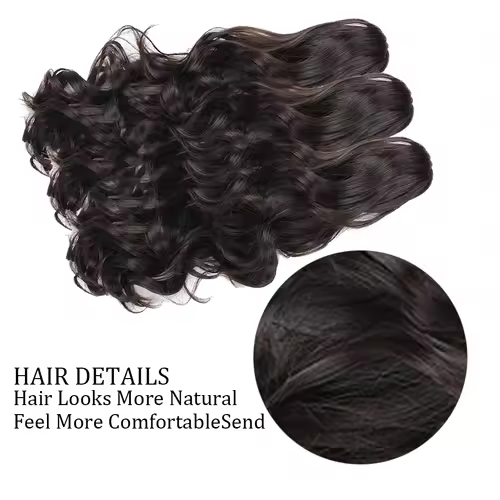 Claw Clip Ponytail Extension 18"&24 Clip in Wavy Synthetic Ponytail Hair Extensions Long Pony Tails for Women Extensions - Image 5
