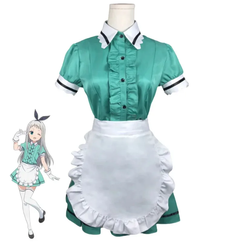 Anime mistura · s sakuranomiya maika kanzaki hideri hoshikawa mafuyu hinata koa amano miu cosplay traje bonito vestido de empregada terno vl;6