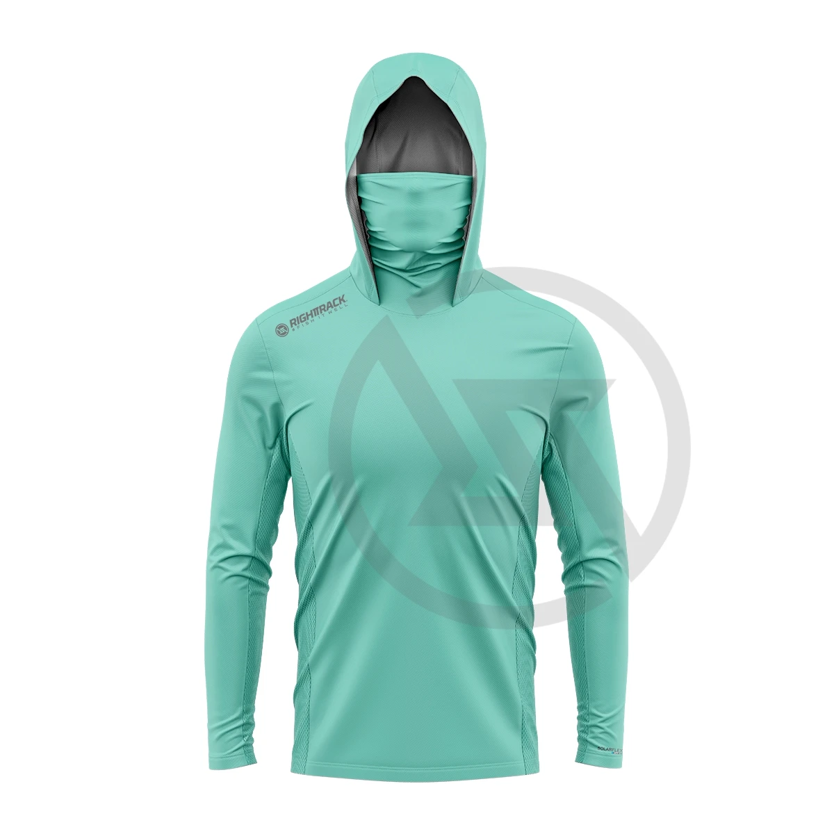 NEW SOLID COLOR MASK HOODIE FISHING CLOTHING UV UPF50+ SUN PROTECTION HIKING CAMPING RIGHTTRACK CLOTHING