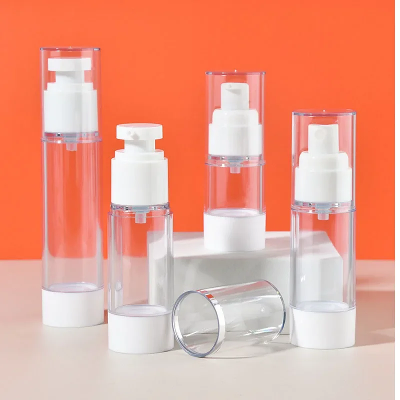 

15ml 30ml 50ml Shampoo Lotion Spray Plastic Pressed Pump Bottle Refillable Bottles Airless Bottle Empty Cosmetic Packaging