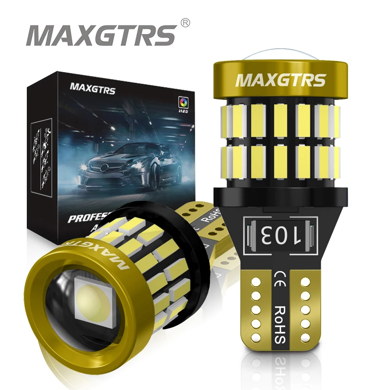 2x W5W T10 LED CANBUS No Error 5W5 12V 8W 950Lm Super Bright Car Interior Side Light 194 3030 SMD Auto Bulb White Amber Red