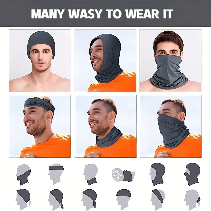 夏用通気性バラクラバネックゲートルスカーフ、ヘッドギア、通気性フェイスマスク、スキー、冷却スカーフ