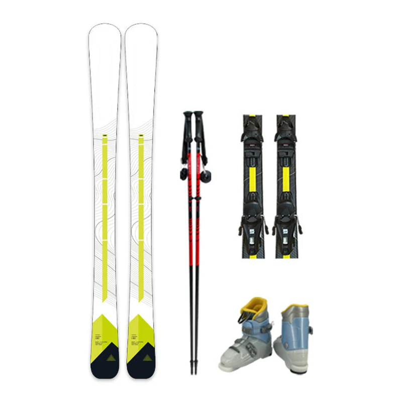 Hoge Kwaliteit Jeugd Snowboard Dubbel Board Fixator Sneeuwschoen Riet Set Aangepaste 120 Cm Kinderen Ski Helling Snowboard Set