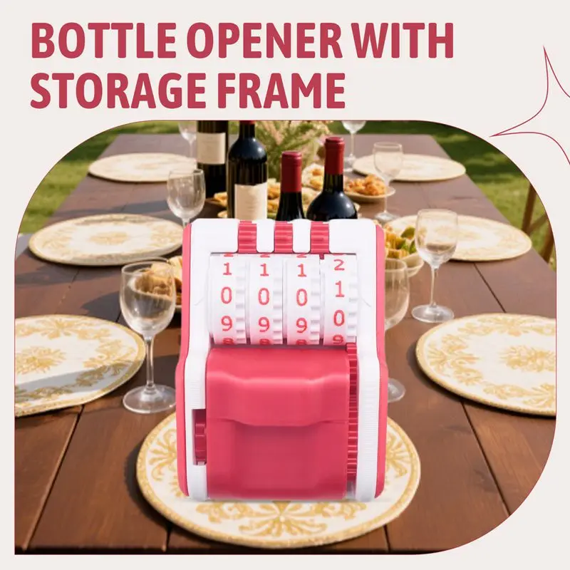 Bottle Opener Counter Beer Opener Wall Mount Automatic Count Decapper Precise Number Counting Opening Recording Device-A69M