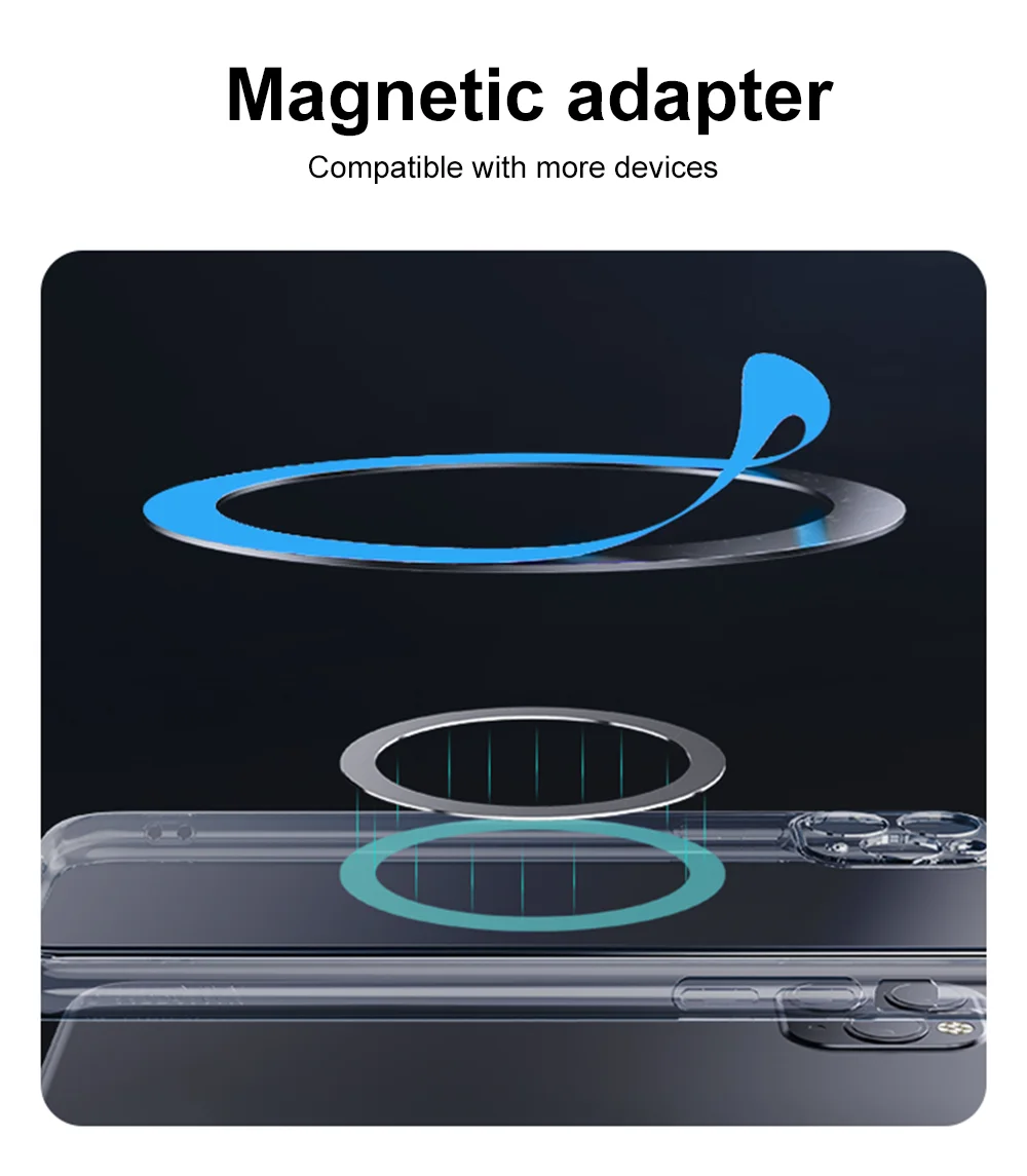 Unew Premium 360 ° Drehbarer magnetischer Ständer aus schwarzem Metall für tragbare Monitore, iPad, iPhone, Tablets von 7-21,5 Zoll, stabil, 3 kg belastbar. – Detail 5