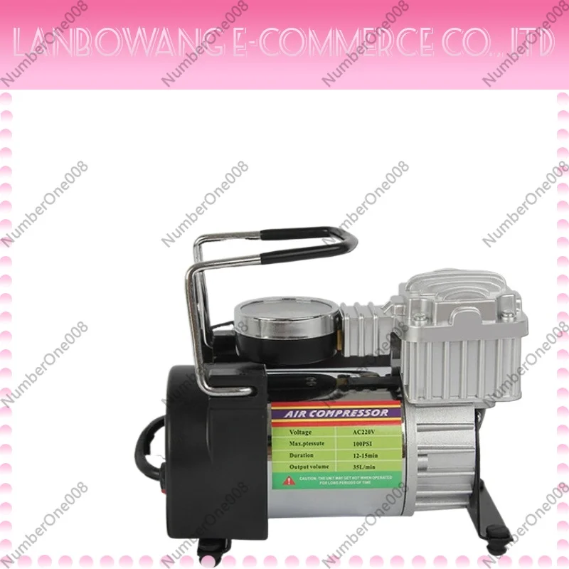 220V Portable Electric Tire Inflator AC Electric Air Pump Car Tire Inflator Portable Electric Air Compressor for Car Tire