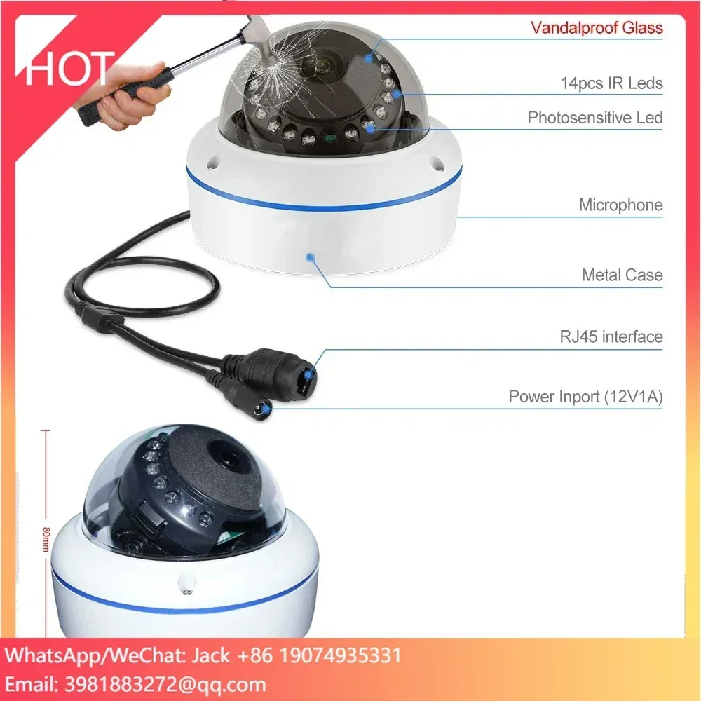 

4/8ch POE IP Security CCTV NVR Camera System Kit Set for Home Surveillance Kits Ce White H.265 Smart Camera Indoor 4k NVR / Tuya