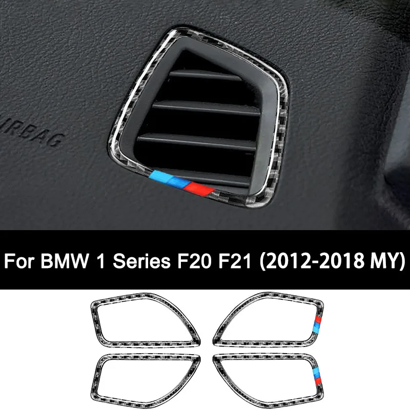 

For BMW 1 Series F20 F21 (2012-2018 MY), Premium Carbon Fiber Car Instrument Air Outlet Frame Interior Sticker Auto Accessories