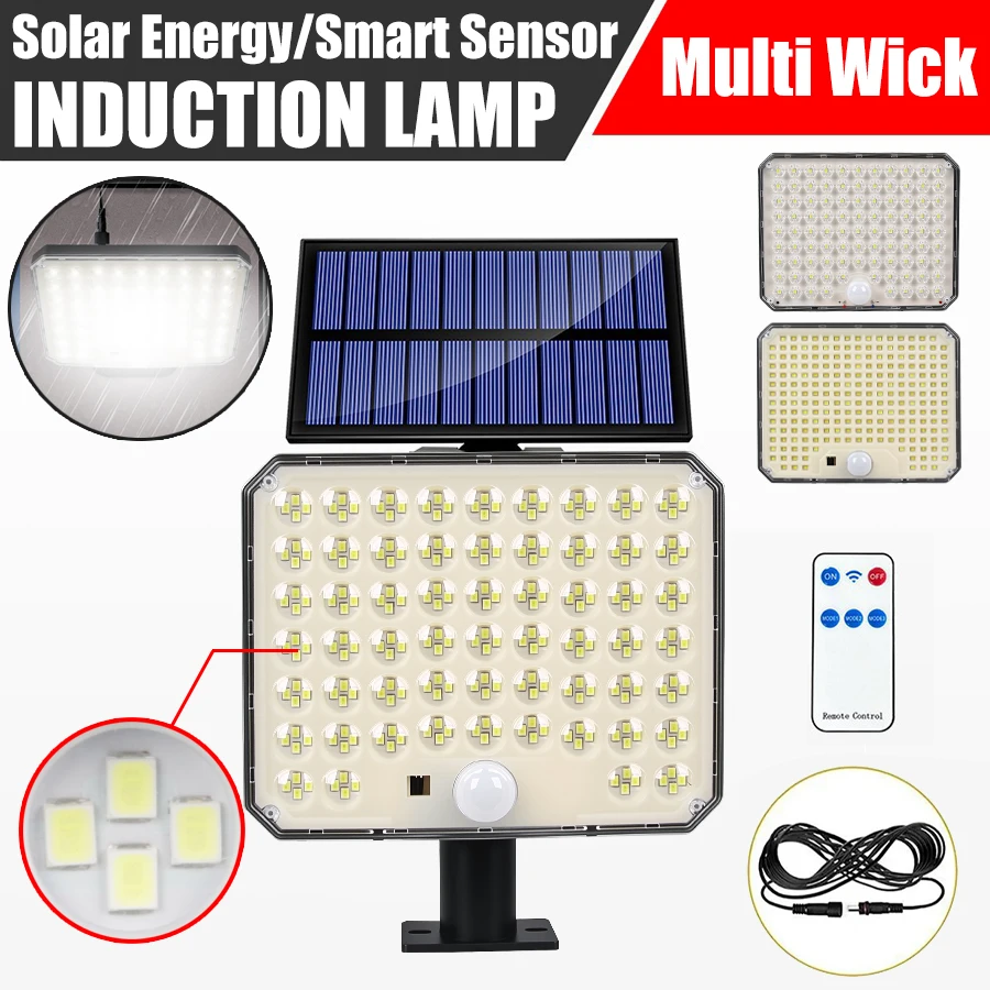 

95/106/226/232/234 светодиодный солнечный светильник, разделенный настенный светильник, водонепроницаемый уличный настенный аварийный уличный солнечный светильник для домашнего декора