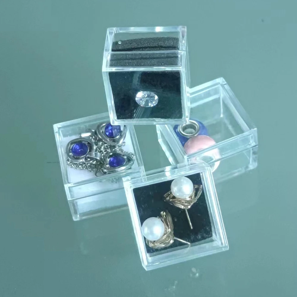 Wholesale 48Pcs Clear Diamond Stone Trollbeads Box Beads Gems Coins Storage Organizer Caja Para Conjunto De Joyas