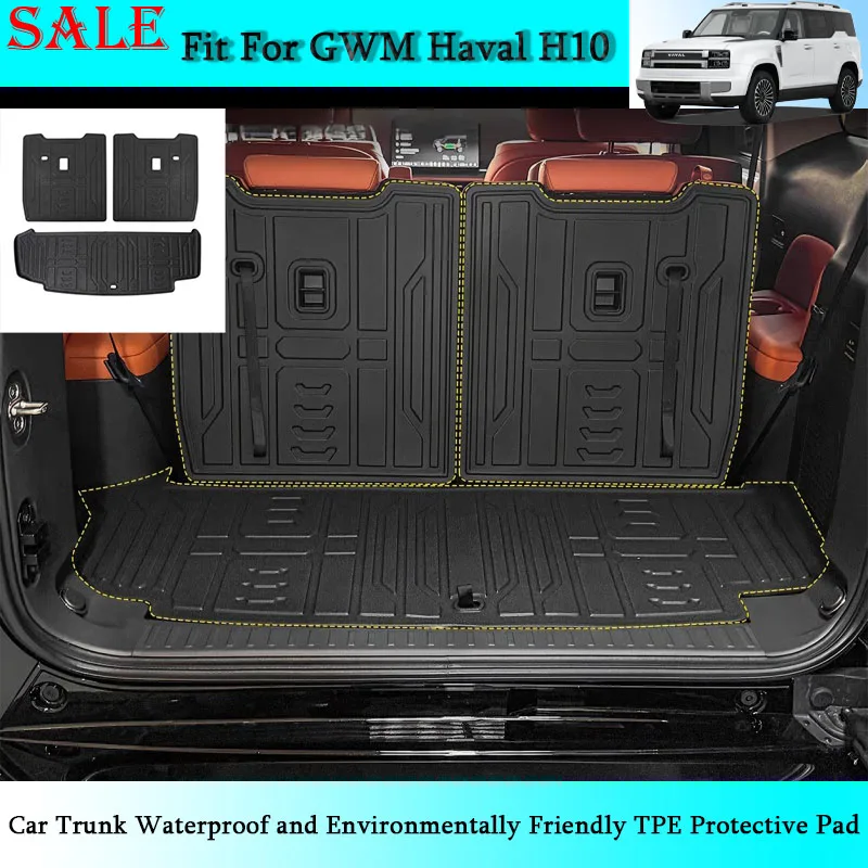 Fit for GWM Haval H10 Car Trunk Waterproof and Environmentally Friendly TPE Protective Pad Car Interior Modification Supplies