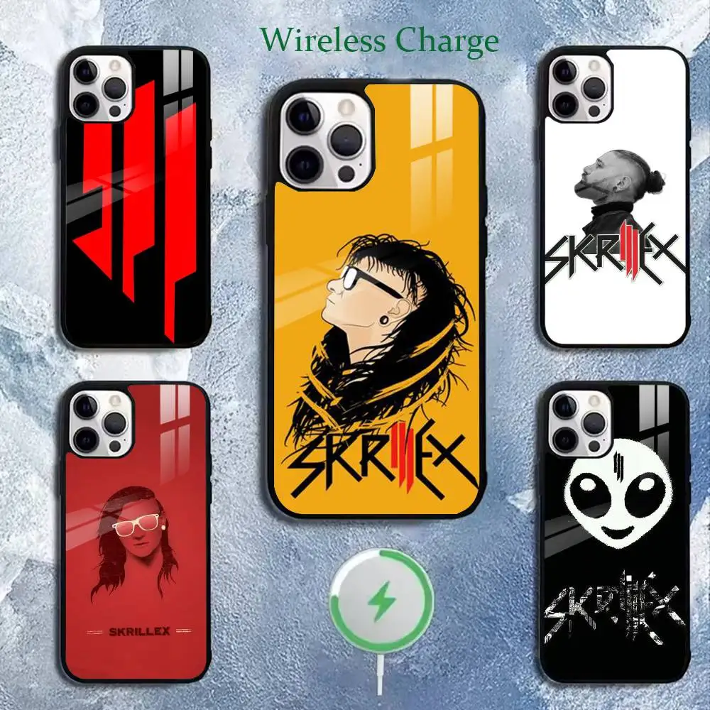 POP EDM Skrillex singer Phone Case For iPhone 11,12,13,14,15,16,17Plus,Pro,Max for Wireless Charging