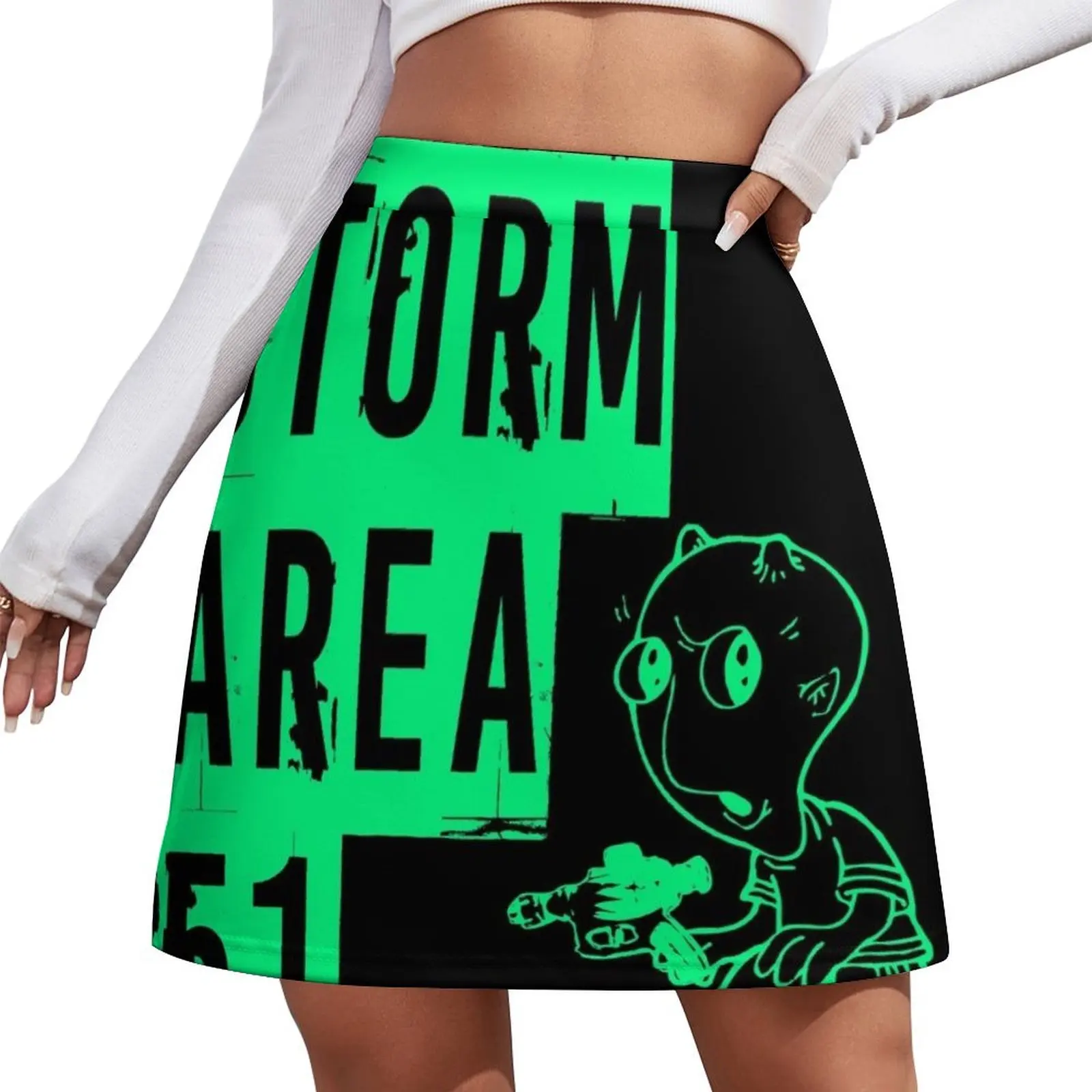 Storm Area 51 Alien Mini Skirt mini denim skirt Summer dress