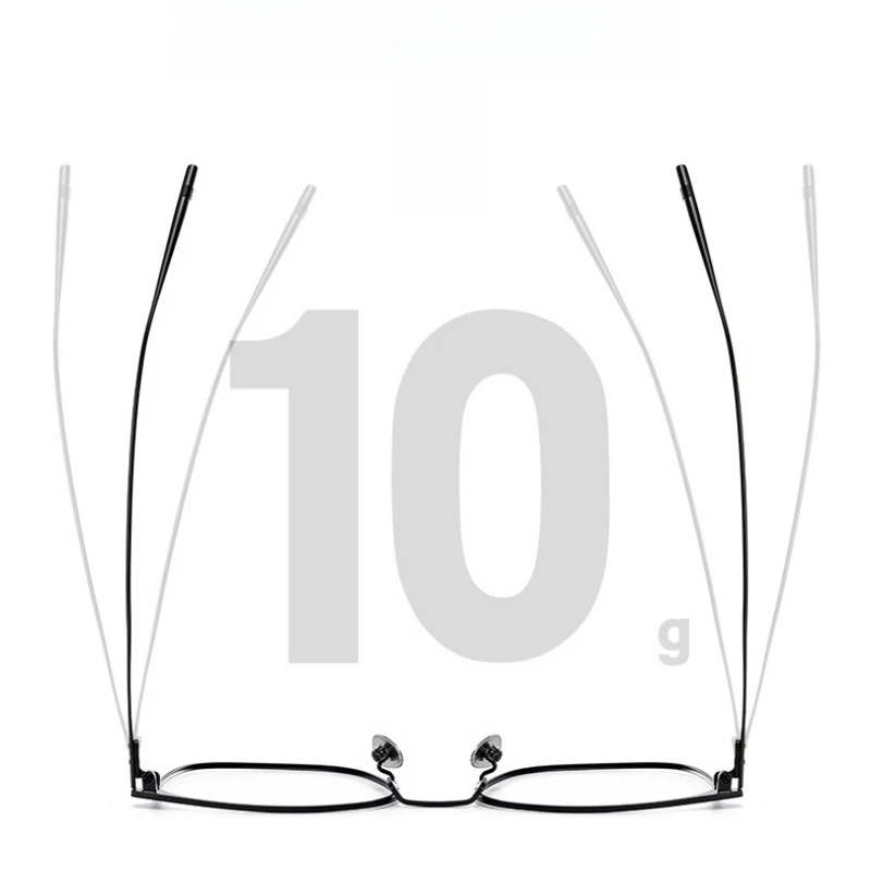 نظارات HONKAN Fashion من التيتانيوم النقي، نظارات مربعة مريحة، إطار نظارات طبية بصرية عتيقة، رجال الأعمال والنساء #6