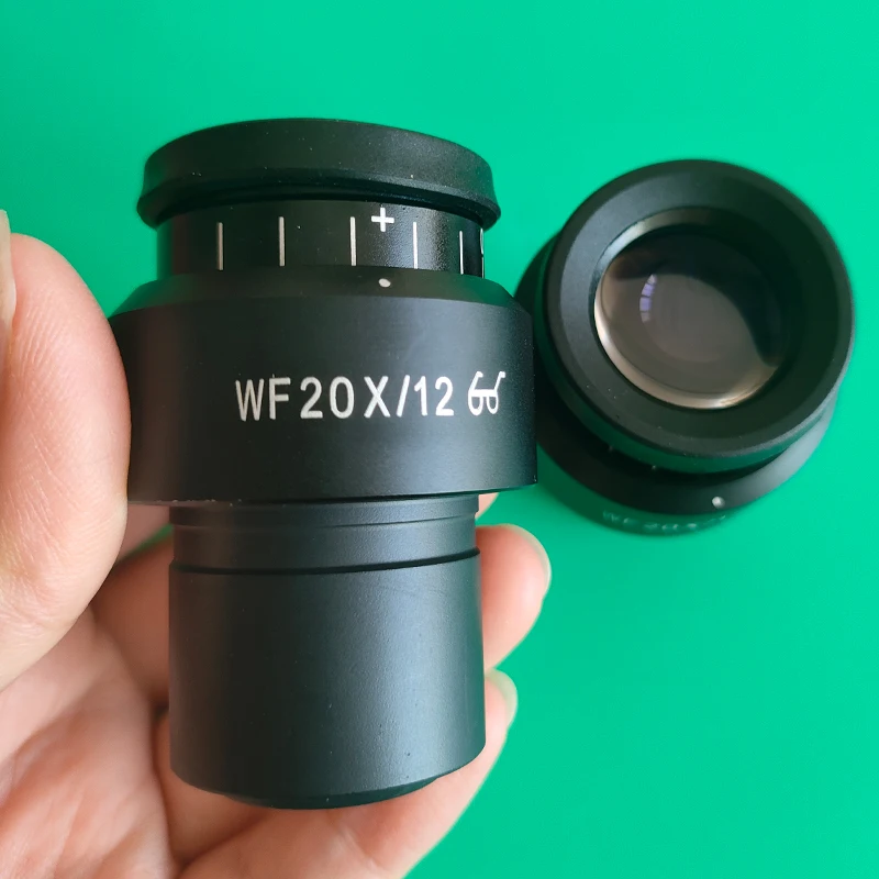 1PCS 2PCS Adjustable WF20X WF20X/12MM Wide Field Eyepiece For Binocular Trinocular Stereo Microscope 30MM Installation Interface