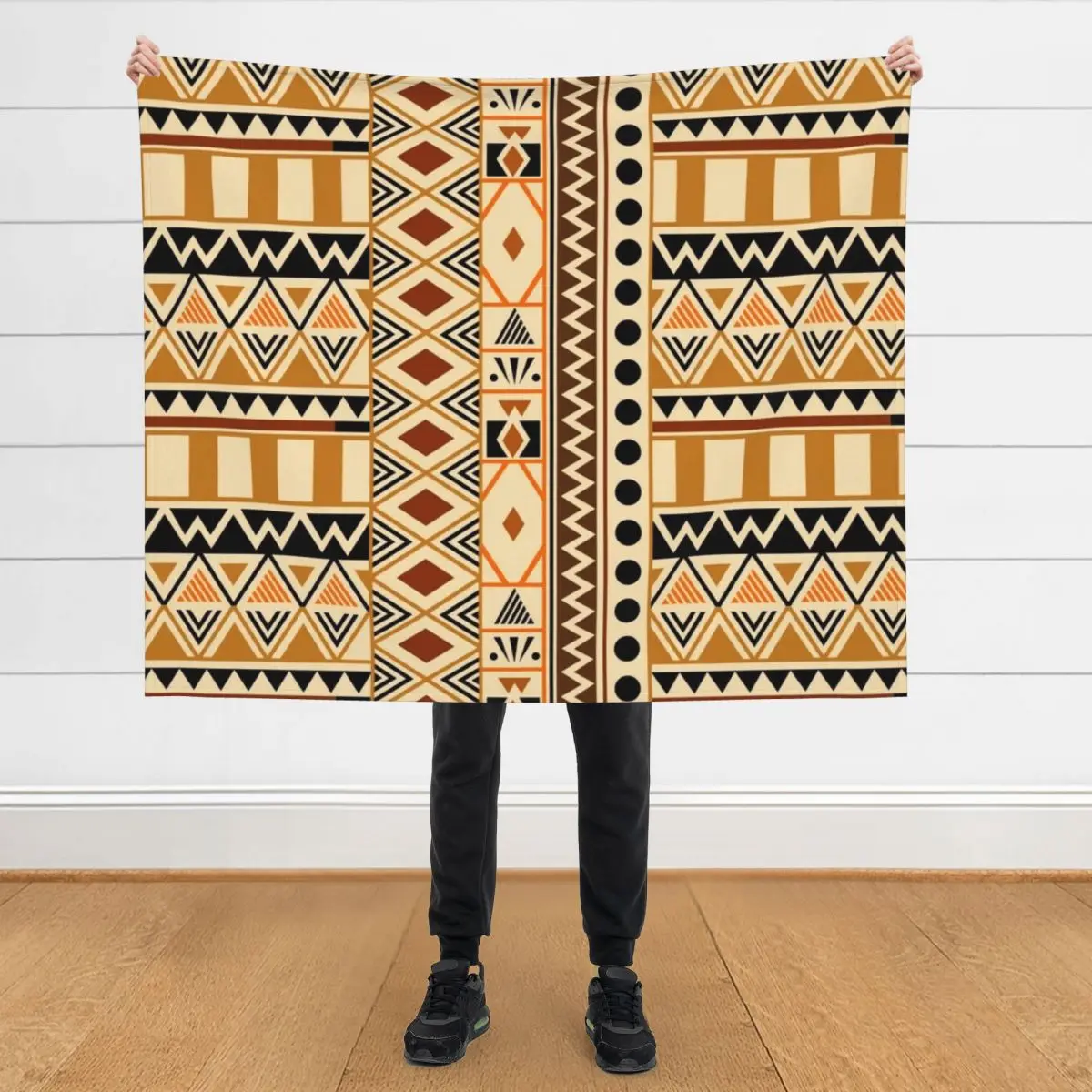 

Geometric African Tribal Pattern Throw Blanket blankets ands Blankets Sofas Of Decoration Hair Decorative Throw Blankets