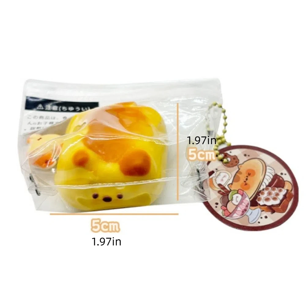 Sicheres Shiba Inu Cheese Cake Pinch Toy Slow Rebound Flexibles Doggy Squeeze Toy Lustiges Mini Cute Dog Pinch Toy Kids