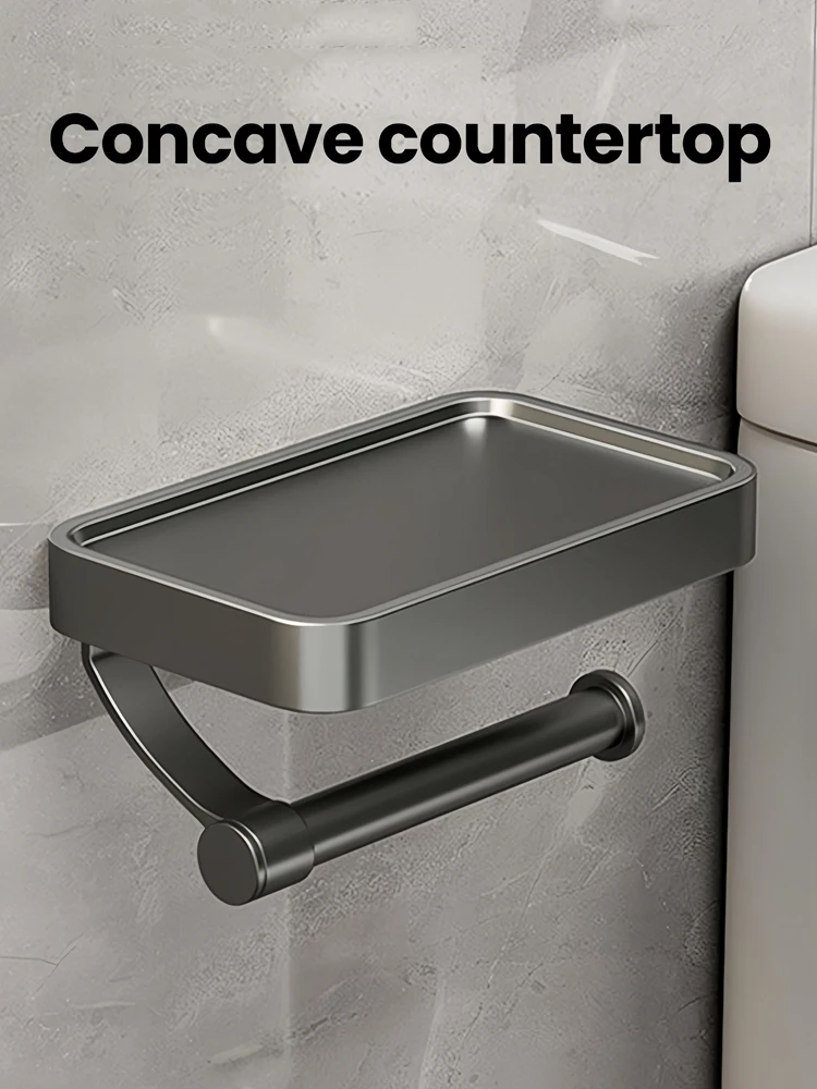 Toilet Paper Holder Rustproof Thickened Plastic Storage Rack For Bathroom Kitchen Toilet Paper Roll Holder