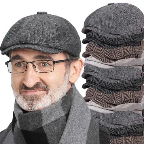 Gorro informal clásico Vintage para hombre, boina Retro para primavera y verano, sombreros informales salvajes, gorra octogonal Unisex, Gorras de Hip Hop a la moda