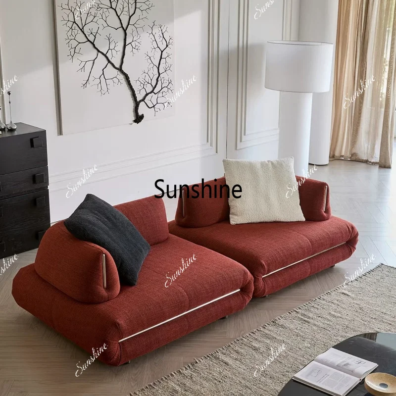 Movable backrest double-sided seat module sofa Italian light luxury free combination