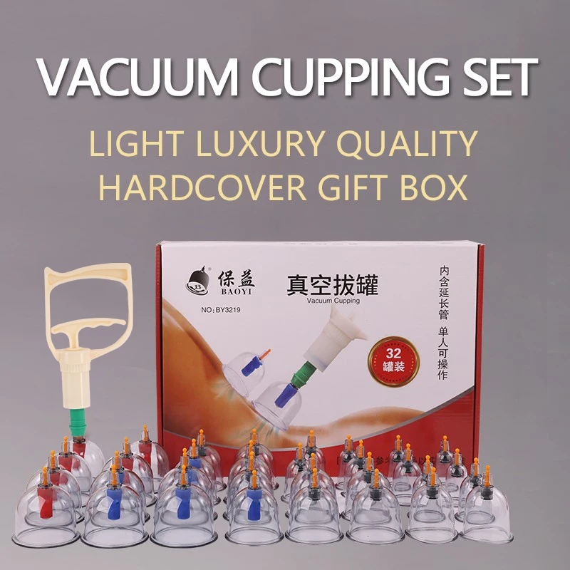 

Cupping Therapy Set Chinese Medicine Physiotherapy Vacuum Cupping set Professional Suction Cups Massage Masajeador for healthy