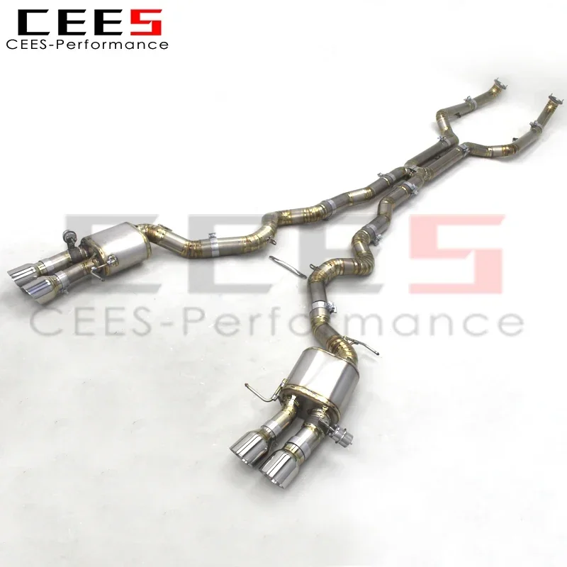 CEES Performance Valve Catback Exhaust System For BMW M6 F06 4.4T 2012-2016 Racing Titanium Exhaust Pipe Muffler Auto Parts