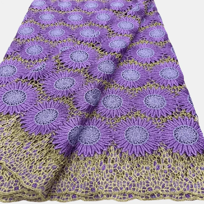 African Cord Lace Fabric 2026 High Quality Water Soluble Nigerian Guipure Lace Fabric For Wedding Party