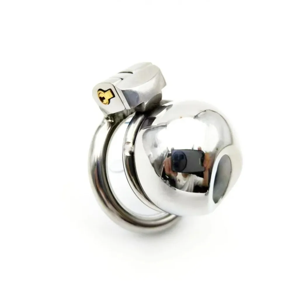 Metal Chastity Cage Stainless Steel Chastity Cage BDSM Anti-shedding Restraint Control Cock Ring Erotic Sex Toys For Men Gay view 6
