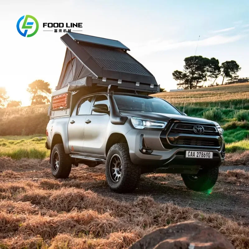 ute popup camper tray insert alloy heavy‑grade frame popup canopy for pickup cross‑country overland camping retrofit project view 3