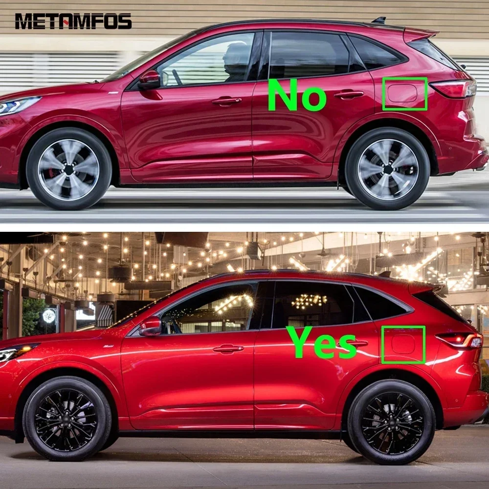 For Ford Kuga Escape 2020-2023 2024 2025 Chrome Fuel Tank Cap Gas Oil Filler Cover Trim Sticker Exterior Accessories Car Styling
