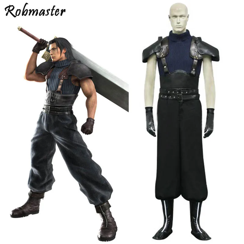 Final Fantasy VII 7 Crisis Core Zack Fair Cosplay Costume Adult Men kids Game Cos Clothes Suit