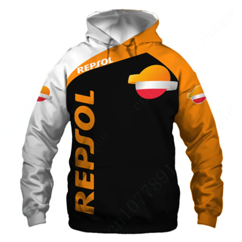 Repsol-Sweats à capuche zippés Anime pour hommes et femmes, sweat-shirt imprimé 3D décontracté, haut pull essentiel, sweats à capuche Harajuku, vêtements unisexes