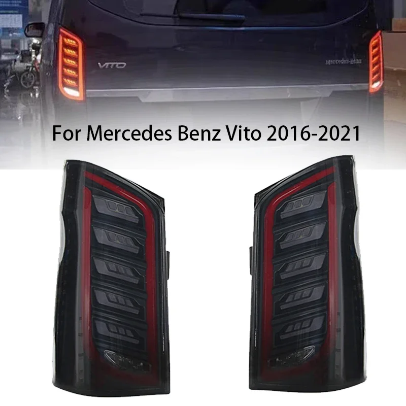 

Car Styling Taillight Assembly for Mercedes Benz VITO V-Class 2016-2021 Retrofit Flow Direction LED Running Lights V260 W447