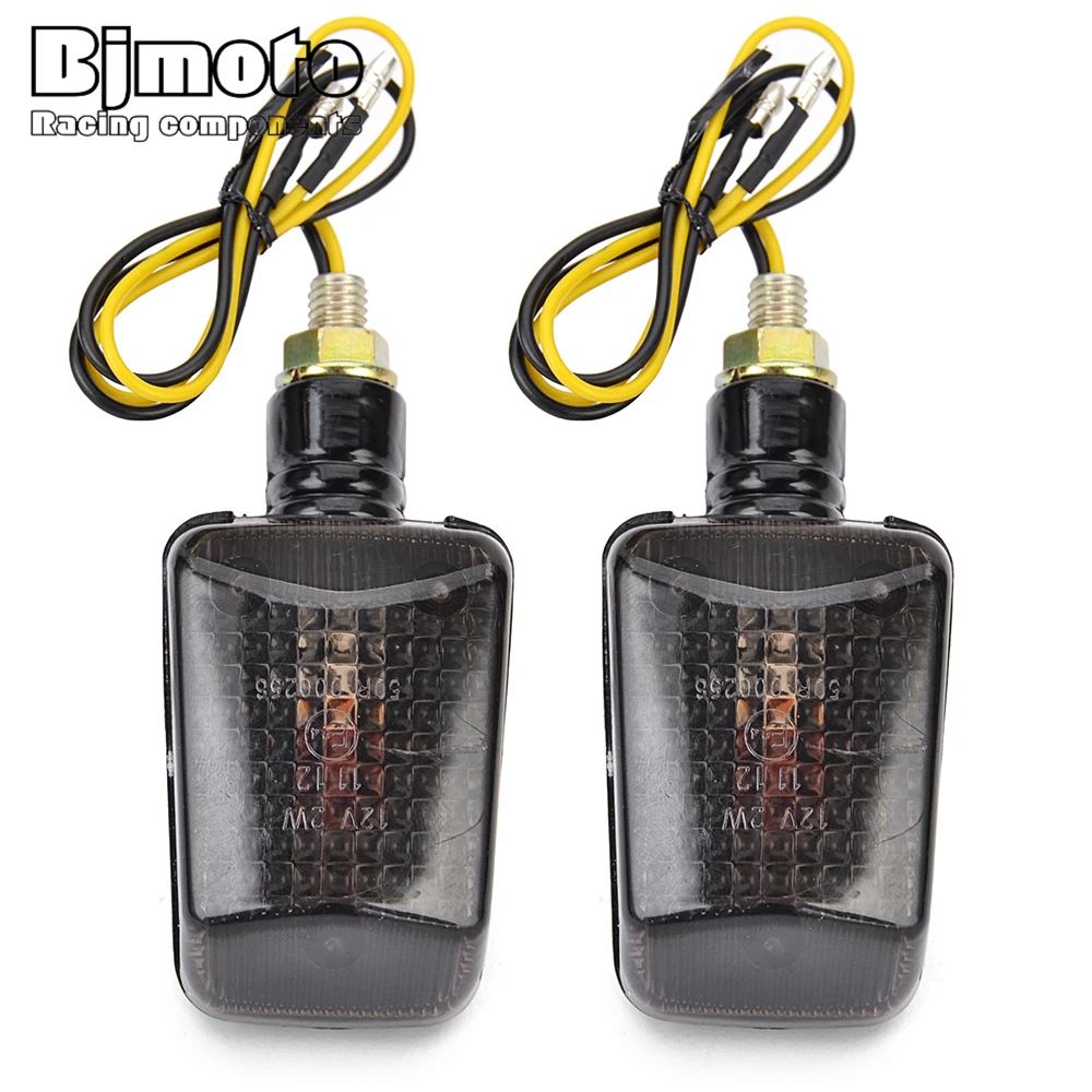 2Pcs Universal Motorcycle Turn SignalIndicator Lights Lamp 12V Amber BulbBinkers Fashers Sidemarker For K-TM Honda Yamaha Suzuki