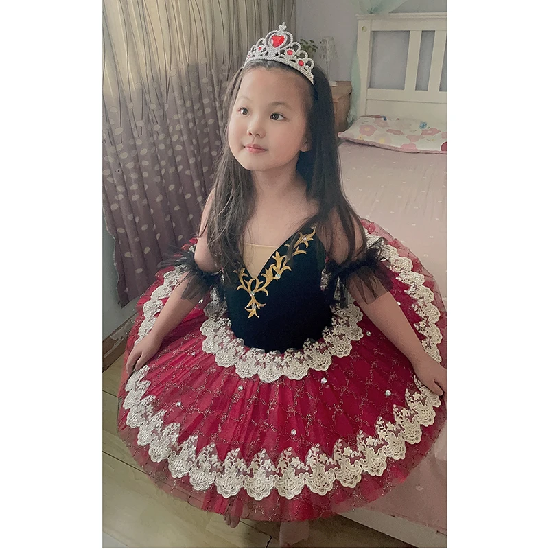 전문 발레 투투 성인 어린이 발레리나 드레스 어린이 유아 소녀 옷 백조 무대 착용 할로윈 의상 여성용