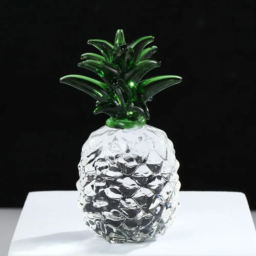 محاكاة الفواكه الكريستال الفاكهة الحلي البسيطة الاصطناعي الفراولة الأناناس الفاكهة تمثال نموذج الغذاء نابض بالحياة