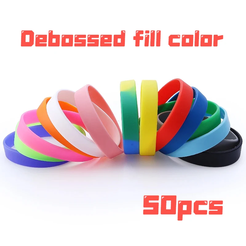 Custom Wristband ID SOS Bracelets, 100pcs Set
